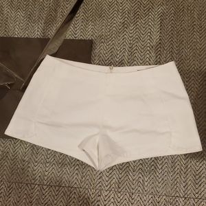 Zara Basic White Short Shorts